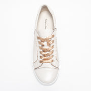 DJ Lofta Ivory Champagne Sneaker top. Size 46 womens shoes