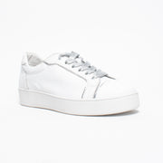 DJ Lofta White Silver Sneaker front. Size 43 womens shoes