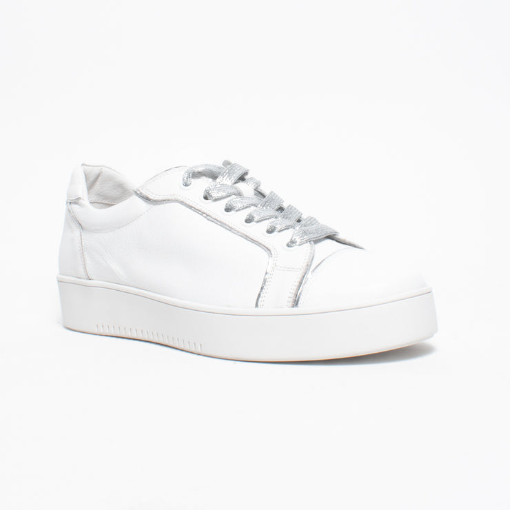 DJ Lofta White Silver Sneaker front. Size 43 womens shoes