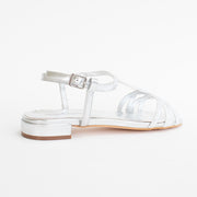 Django and Juliette Lomez Argento Sandals back. Size 44 womens shoes