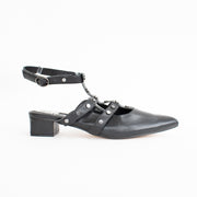 Minx Macy Black Sandals side. Size 42 womens shoes