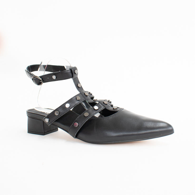 Minx Macy Black Sandals front. Size 43 womens shoes