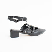 Minx Macy Black Sandals back. Size 44 womens shoes