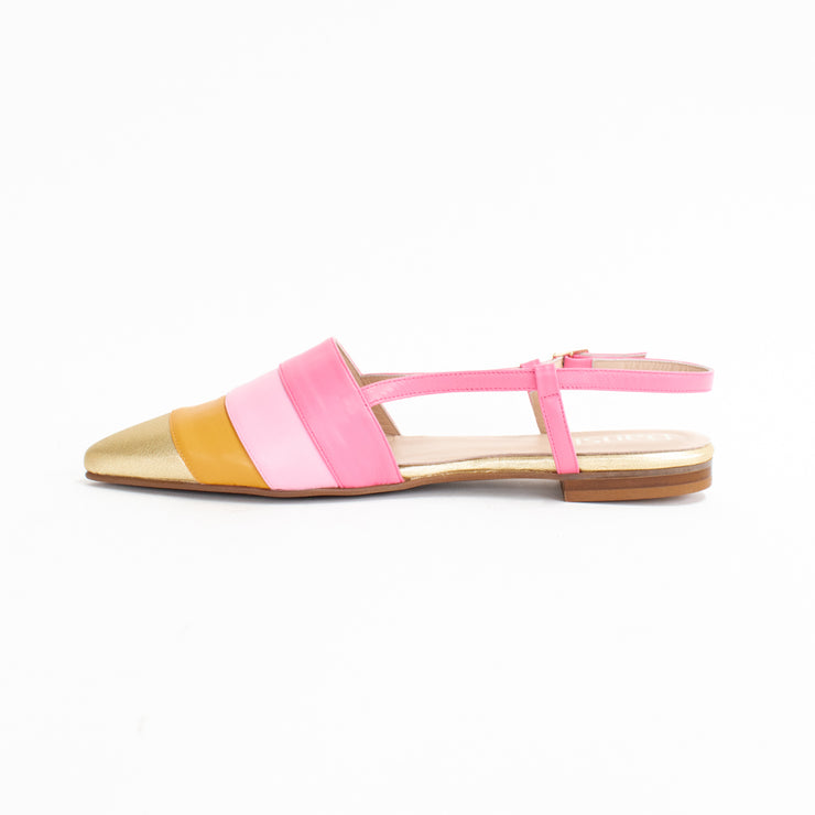 Dansi Malaga Pink Stripe Sandals inside. Size 45 womens shoes