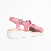 Django and Juliette Malika Pretty Pink Sandal back. Size 44 womens shoes