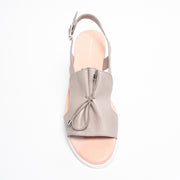 Django and Juliette Malika Smoke White Sole Sandal top. Size 42 womens shoes