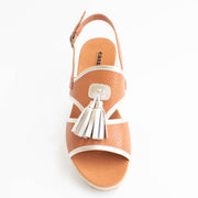 Cassini Maralita Tan Sandals top. Size 42 womens shoes