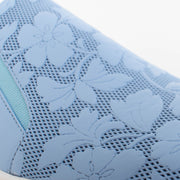 Minx Mara Floral Mesh Cornflower Shoes detail. Size 42 womens shoes