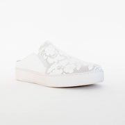 Minx Mara Floral Mesh White Shoes front. Size 43 womens shoes