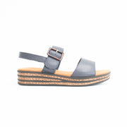 Cassini Medford Navy Sandals side. Size 42 womens shoes