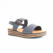 Cassini Medford Navy Sandals front. Size 43 womens shoes