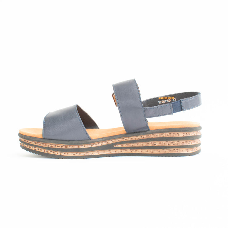 Cassini Medford Navy Sandals inside. Size 45 womens shoes