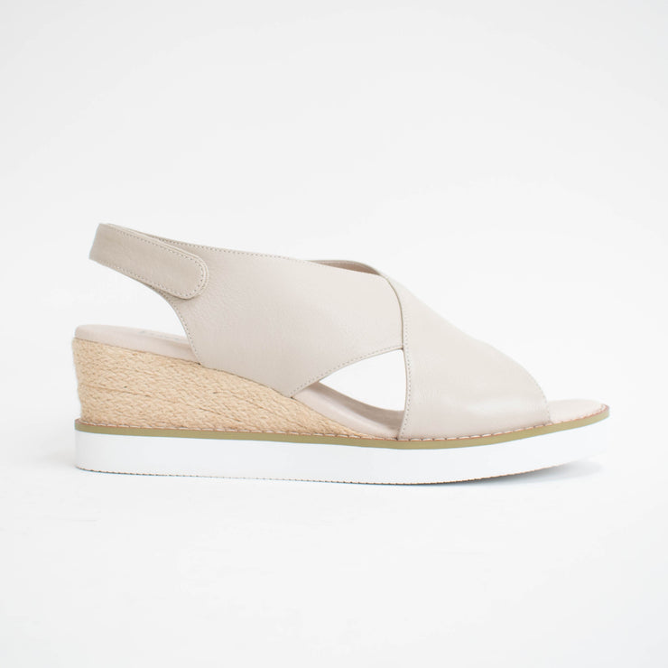 Hinako Mila Almond Sandals side. Size 42 womens shoes