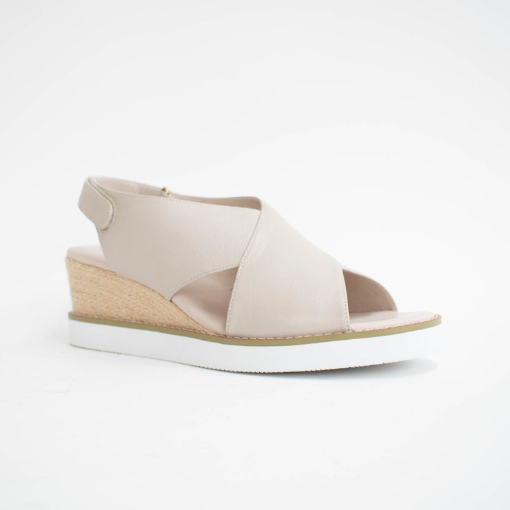 Hinako Mila Almond Sandals front. Size 43 womens shoes
