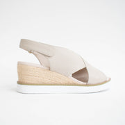 Hinako Mila Almond Sandals back. Size 44 womens shoes
