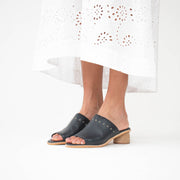 Isabella Illaroo Deep Ocean Sandals Model Shot