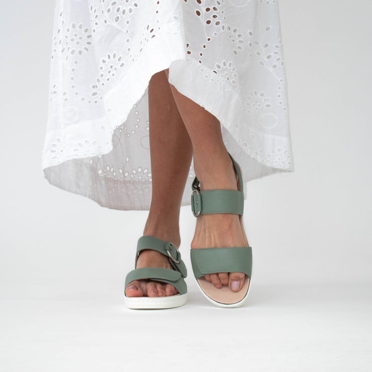 Klouds Edith Sage Sandal Model Shot