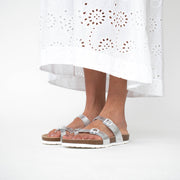 Klouds Hermine 13 Silver Sandals model shot