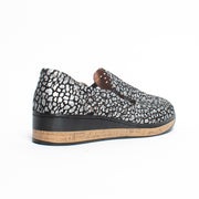 Cassini Monkey Black Print Shoe back. Size 44 womens shoes