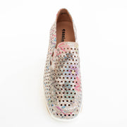Cassini Monkey Cream Zig Zag Shoes top. Size 46 womens shoes