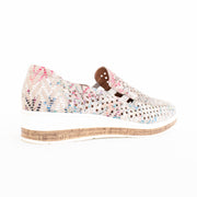 Cassini Monkey Cream Zig Zag Shoes back. Size 44 womens shoes