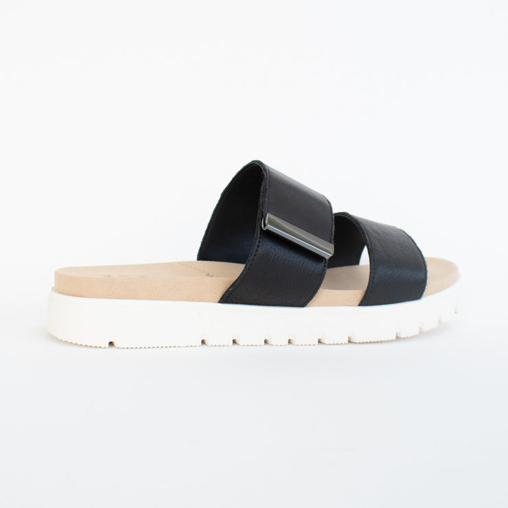 Ziera Nairo Black Sandals back. Size 44 womens shoes