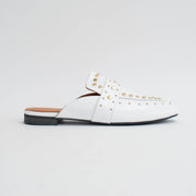 Babouche Lifestyle Nance 2 White Shoes side. Size 42 womens shoes