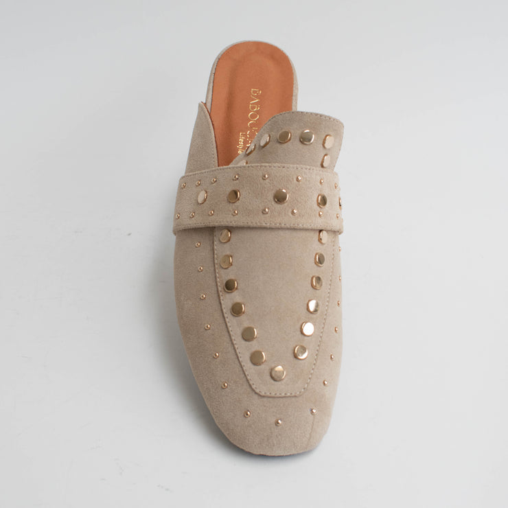 Babouche Lifestyle Nance 2 Taupe Suede Shoes top. Size 42 womens shoes