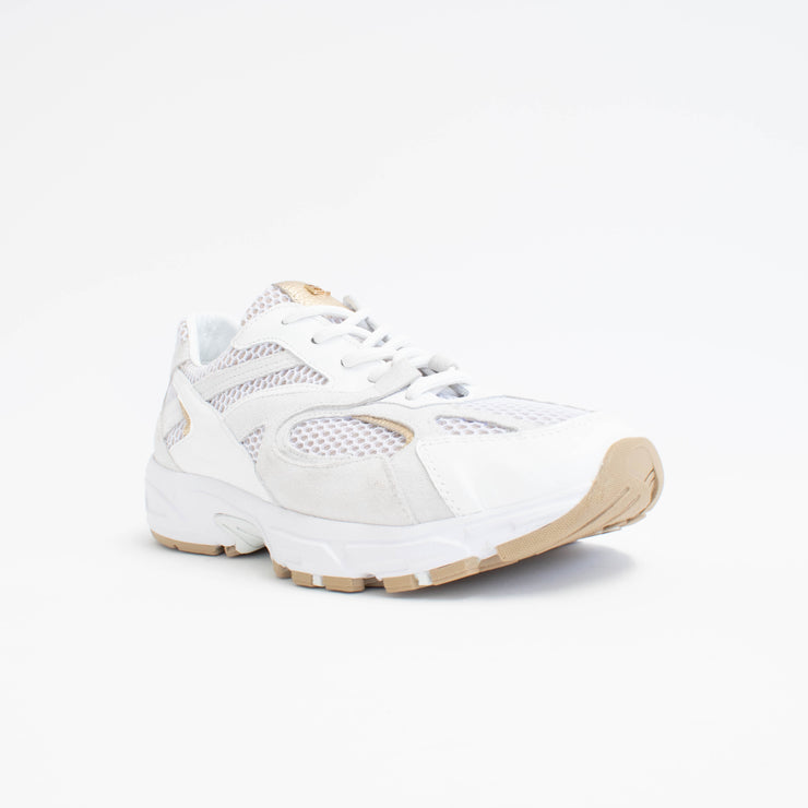 Babouche Lifestyle Novy White Gold Sneakers front. Size 43 womens shoes