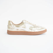 Hinako Ocastro Light Gold Sneakers side. Size 42 womens shoes