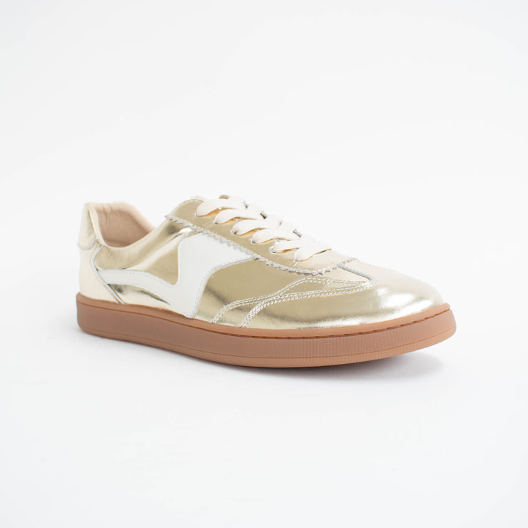 Hinako Ocastro Light Gold Sneakers front. Size 43 womens shoes