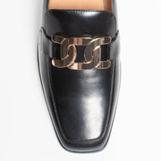 Bresley Paddle Black Smooth Loafer Shoe toe. Size 46 womens shoes