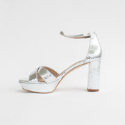 Dansi Pamplona Silver Print Sandals inside. Size 45 womens shoes