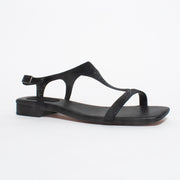 Django and Juliette Parah Black Sandal front. Size 43 womens shoes