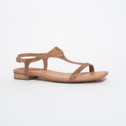 Django and Juliette Parah Tan Sandals front. Size 43 womens shoes