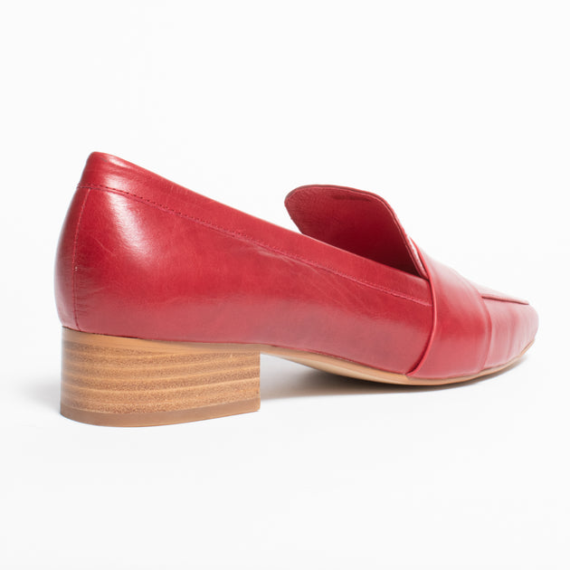 Bresley Pepper Red Loafer Shoe | Womens Big EU Sizes 42 43 44 45 46 ...