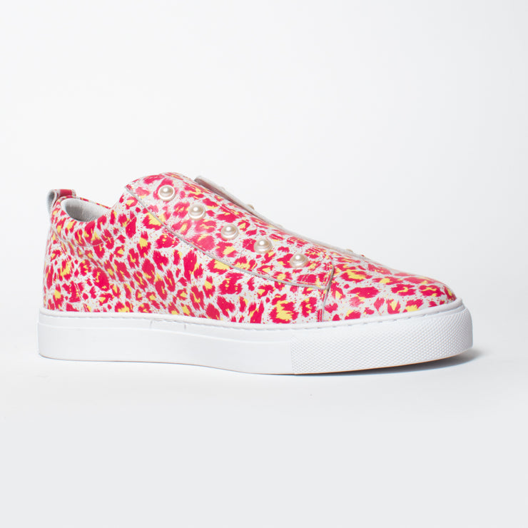 Minx Pearla MInt Swirl Sneaker front. Size 44 womens shoes