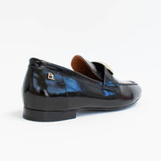 Babouche Lifestyle Pipa 12 Black Patent Loafers back. Size 44 womens shoes