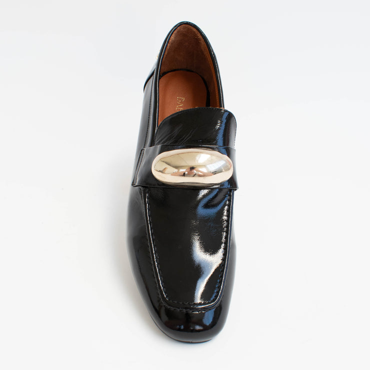 Babouche Lifestyle Pipa 12 Black Patent Loafers top. Size 46 womens shoes