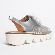 Bresley Pompei Silver Shoe back. Size 44 womens shoes