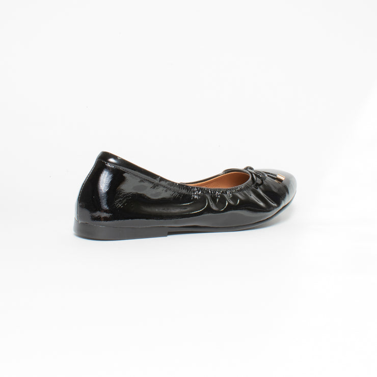 Bresley Poncho Black Patent Ballet Flat back. Size 44 womens shoes