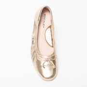Bresley Poncho Gold Ballet Flat top. Size 46 womens shoes