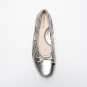 Bresley Poncho Silver Ballet Flat top. Size 46 womens shoes