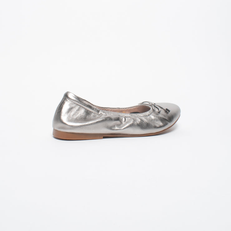 Bresley Poncho Silver Ballet Flat back. Size 44 womens shoes