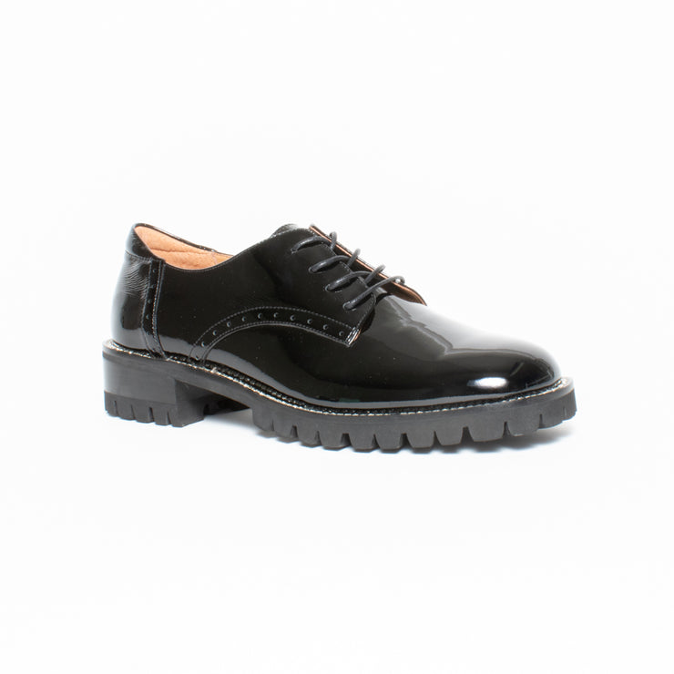 Bresley Presley Black Patent Shoes front. Size 43 womens shoes