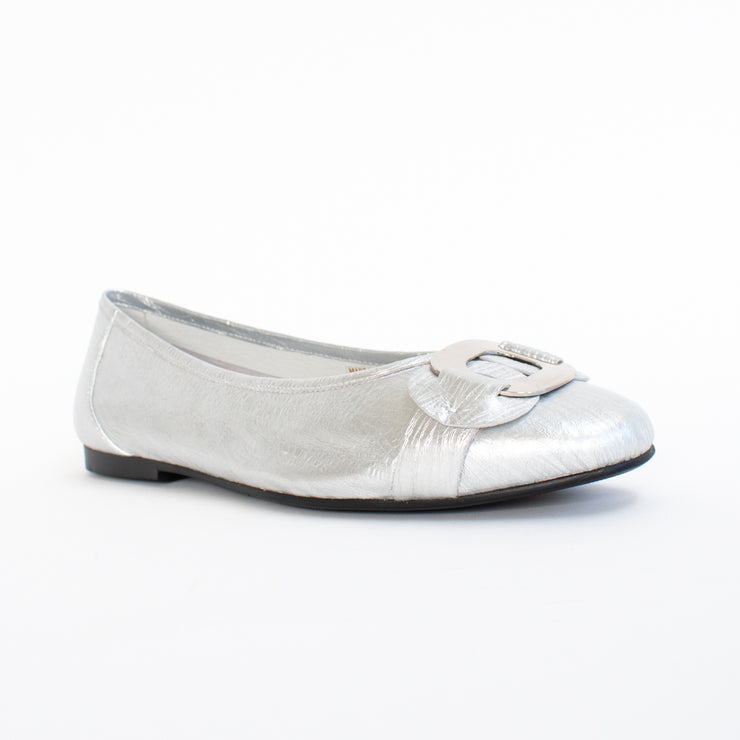 Bresley Pushy Silver Snake Shoes front. Size 43 womens shoes