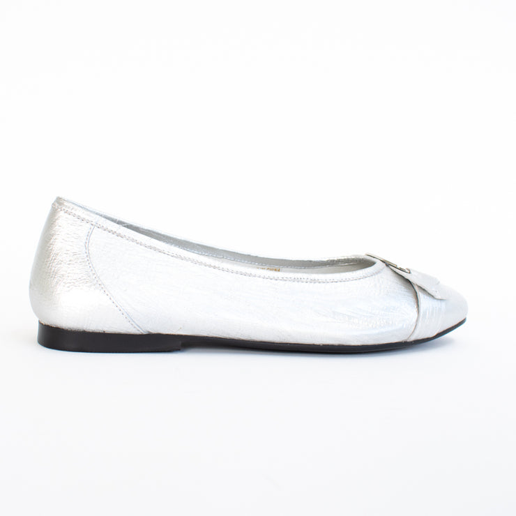 Bresley Pushy Silver Snake Shoes back. Size 44 womens shoes