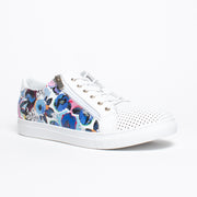Cabello Renee White Floral Sneaker front. Size 43 womens shoes