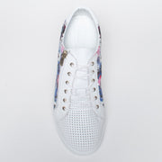 Cabello Renee White Floral Sneaker top. Size 46 womens shoes