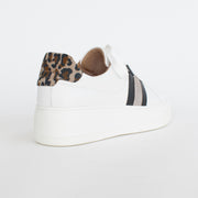 Frankie4 Riley White Leopard Print Sneakers back. Size 12 womens shoes